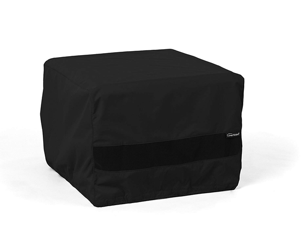 Geo Square Fire Pit with Electronic Ignition 42 - Free Cover