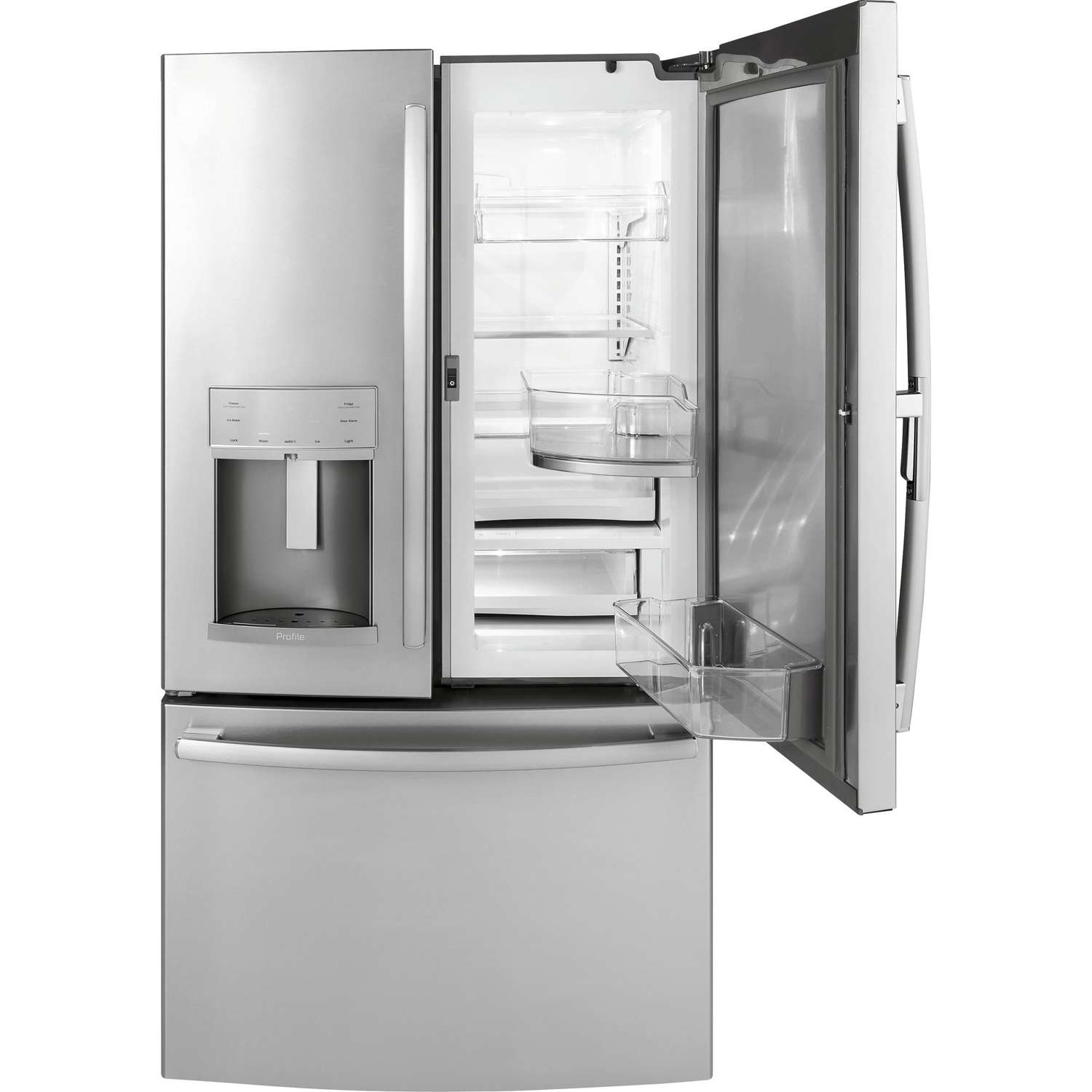 GE Profile 36-inch Counter-Depth French 3-Door Refrigerator with External Water and Ice Dispenser
