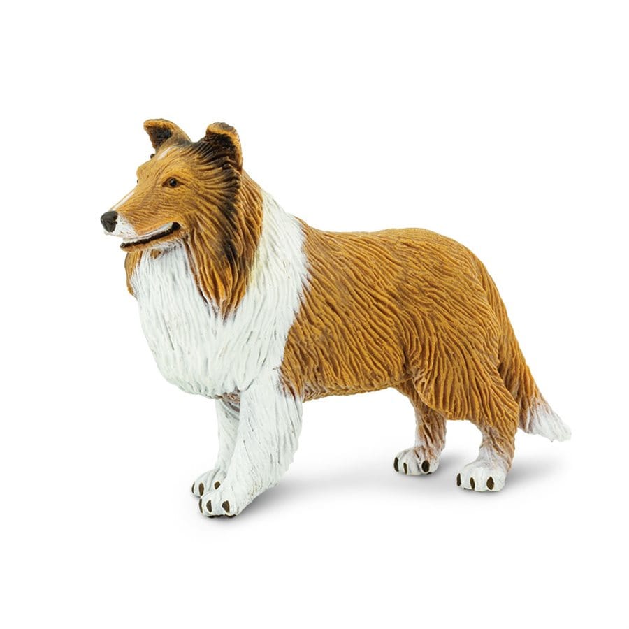 Collie Toy Figure - Graceful and Intelligent Companion
