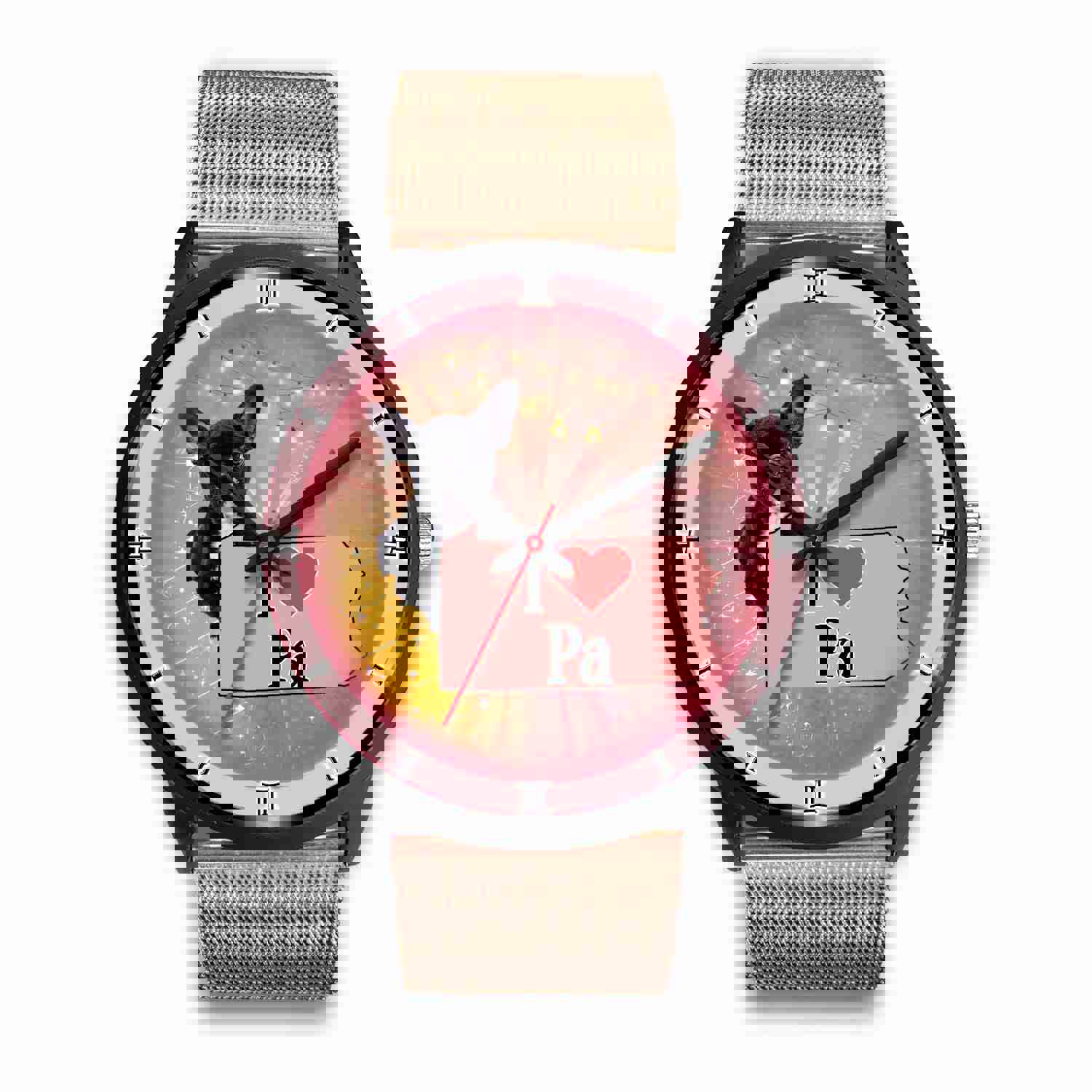 French Bulldog Pennsylvania Christmas Special Wrist Watch