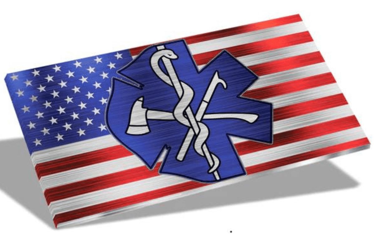 Metal Art of Wisconsin Indoor/Outdoor Hero Flags - High-Quality Brushed Aluminum