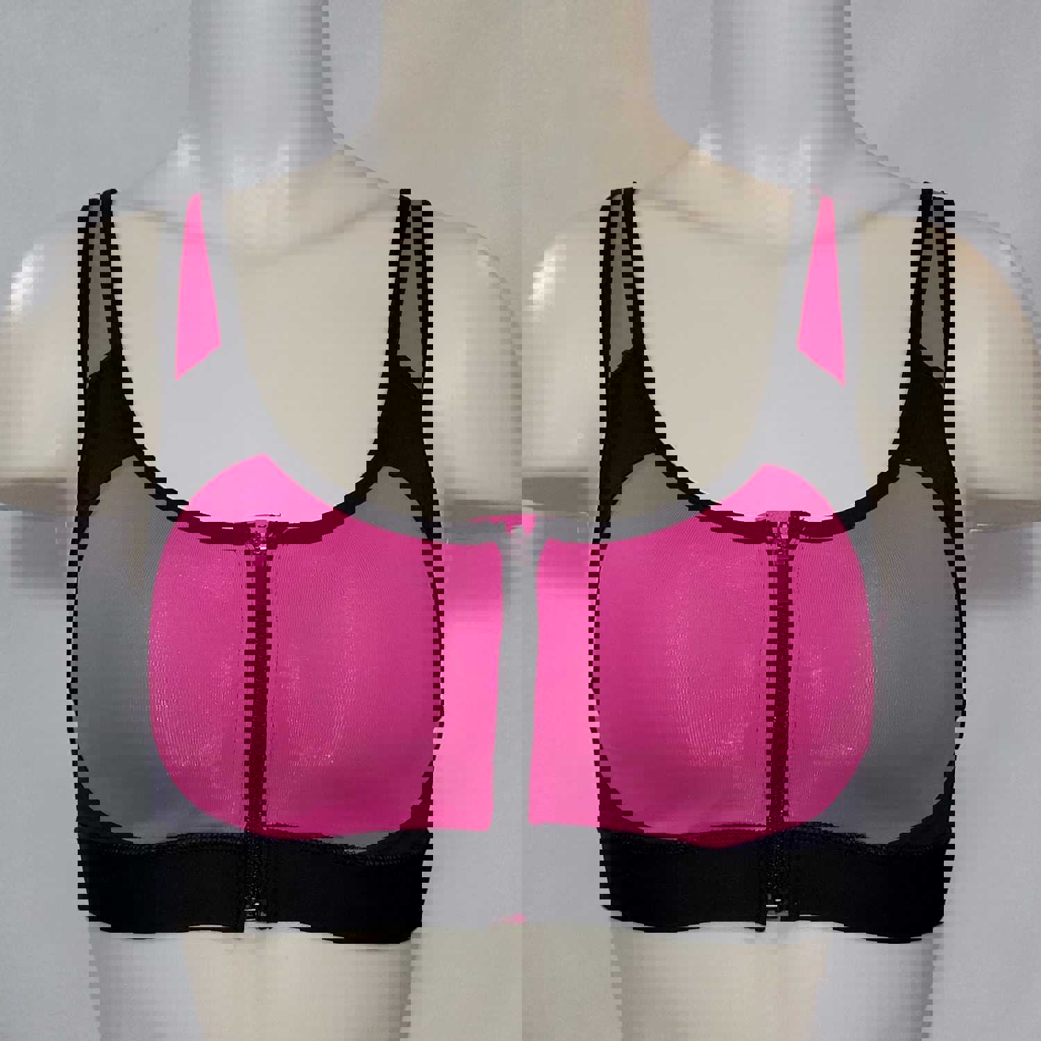 Champion N9643 Power Shape Max Zip Front Wire Free Sports Bra