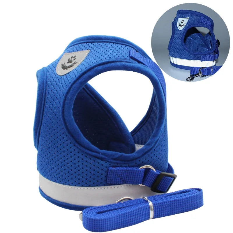 Premium Dog Harness and Leash Set for Small Dogs - Comfortable & Reflective Pet Accessories