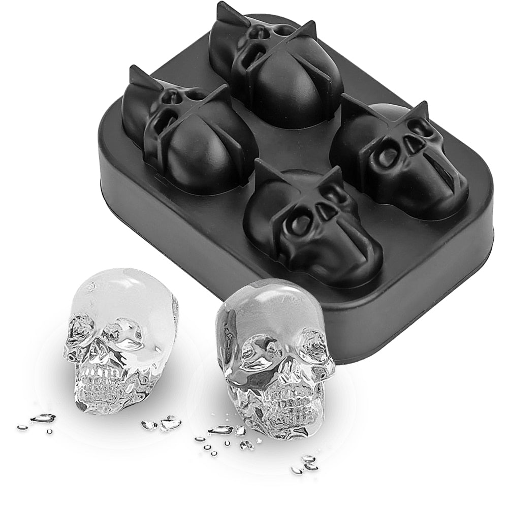 2021 Ice Cube Maker Skull - Silicone Mold for Fun and Unique Ice Cubes