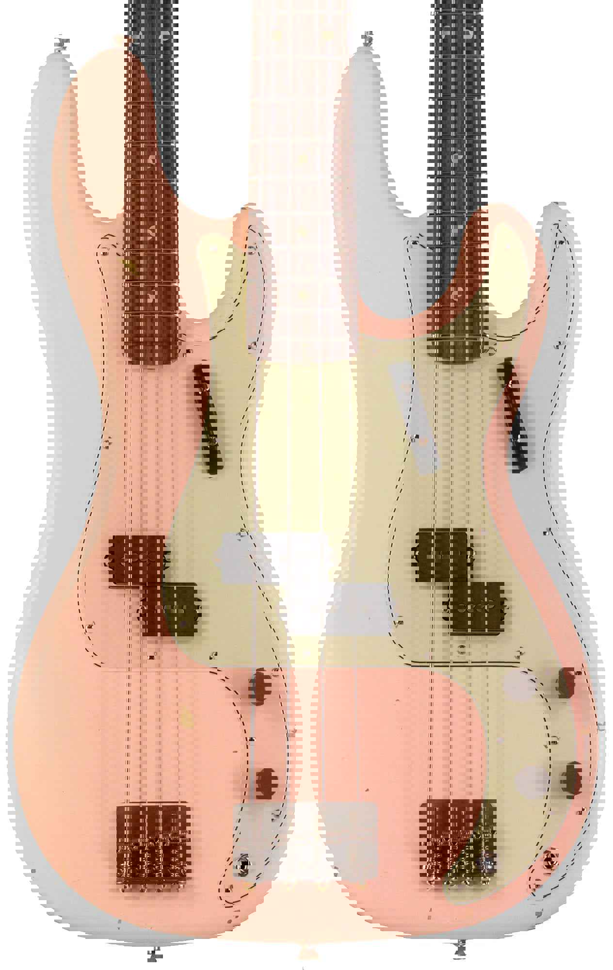 Nash PB-63 Bass Guitar, Shell Pink, Light Aging