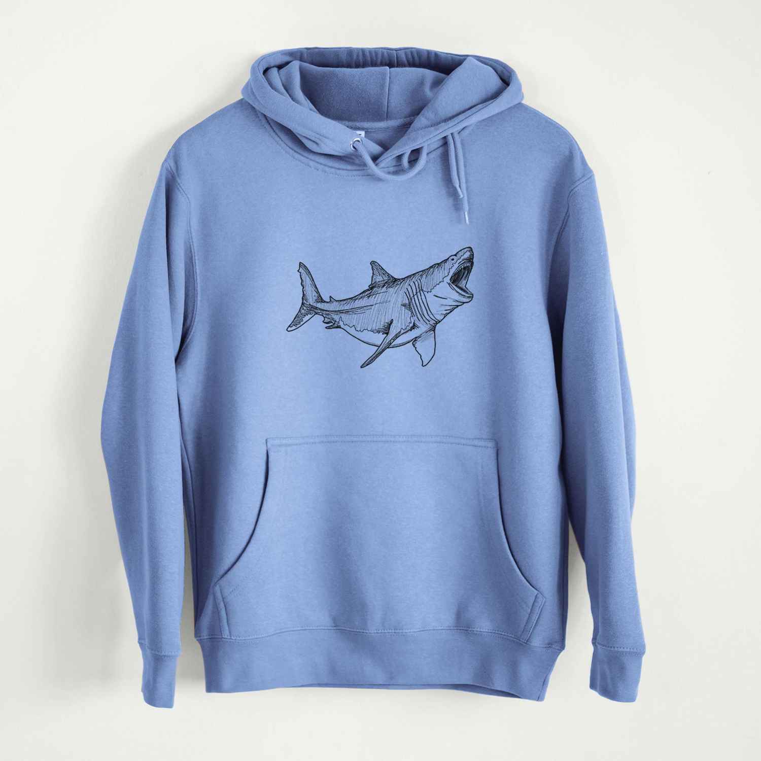 Megalodon - Otodus Megalodon - Mid-Weight Unisex Premium Blend Hoodie