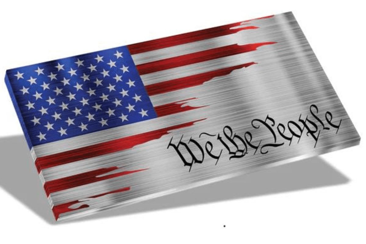 Metal Art of Wisconsin Indoor/Outdoor Hero Flags - High-Quality Brushed Aluminum