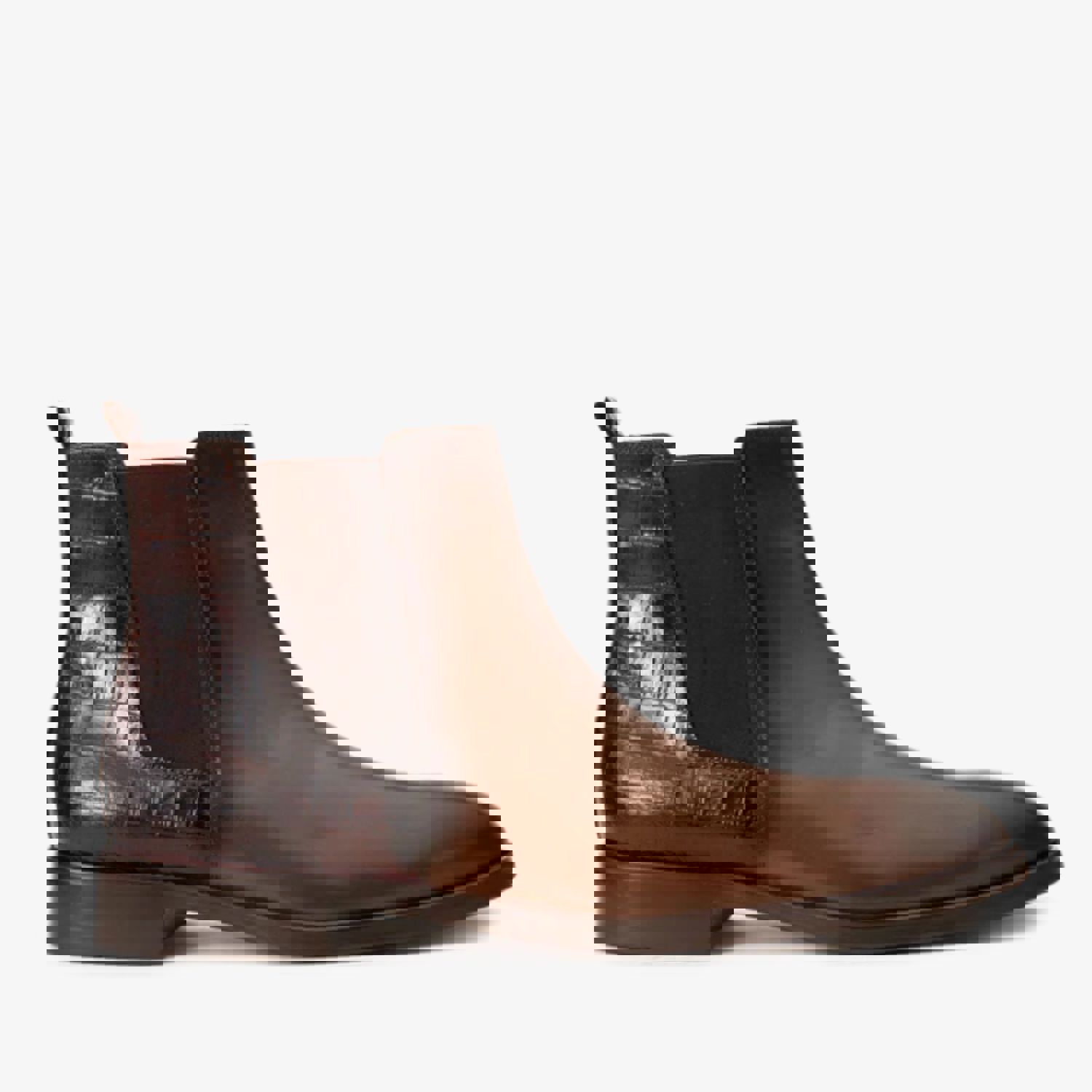 Manby Brown Leather Chelsea Men Boot