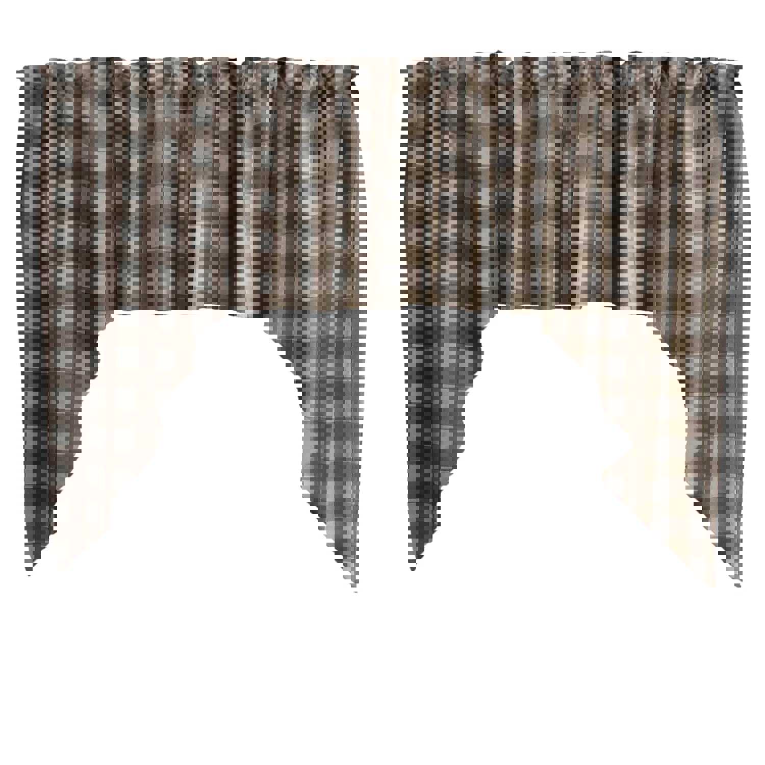 Swag Valance Cotton Gingham Checkered Print 58 Wide / 36 Tall