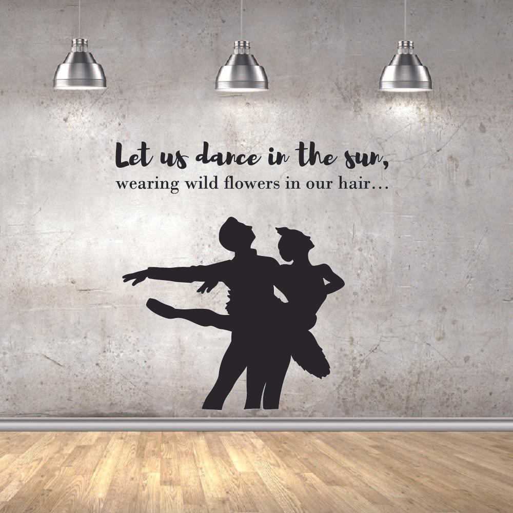 Ballerina Vinyl Wall Sticker - Motivational Dance Ballet Decal