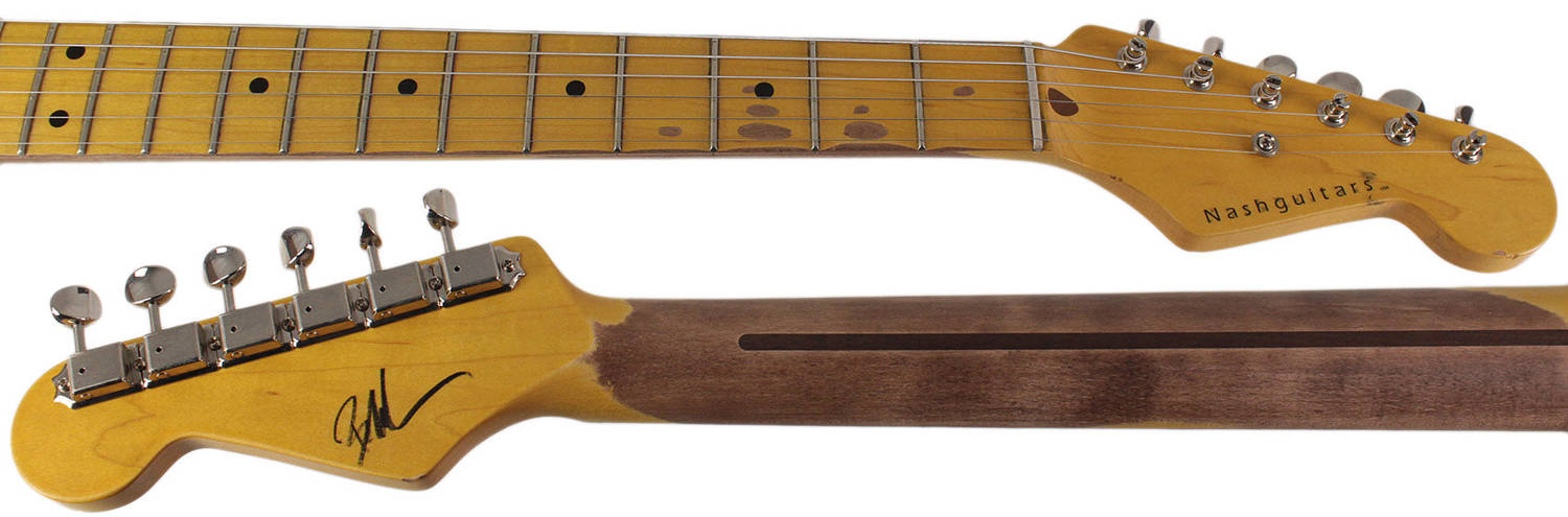 Nash S-57 Guitar, Mary Kaye White, Gold PG, Light Aging