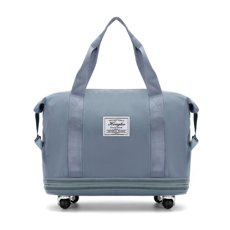 New Universal Wheel Travel Bag With Double-layer Dry And Wet Separation