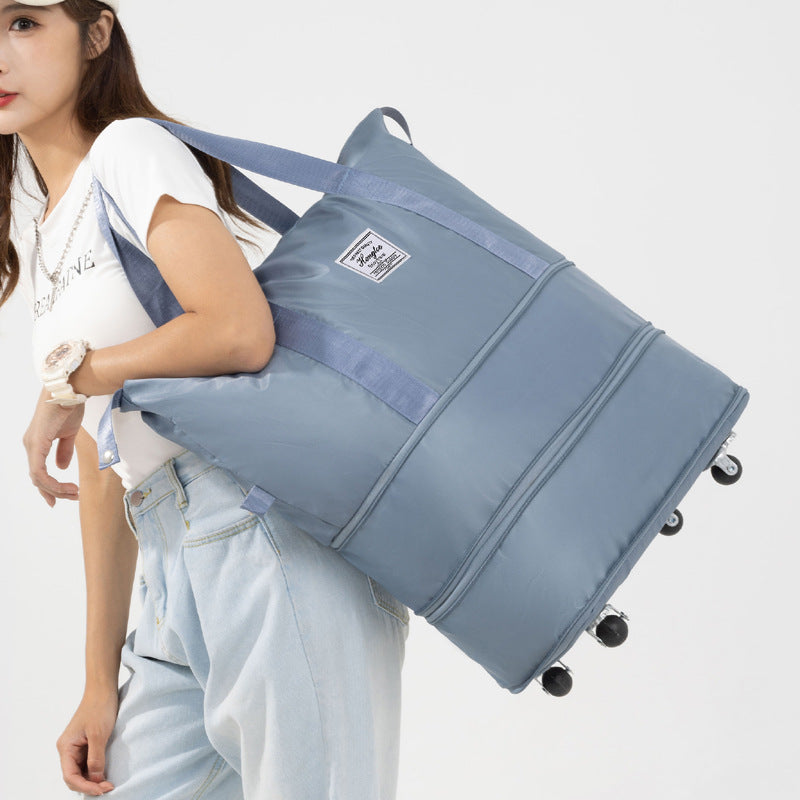 New Universal Wheel Travel Bag With Double-layer Dry And Wet Separation