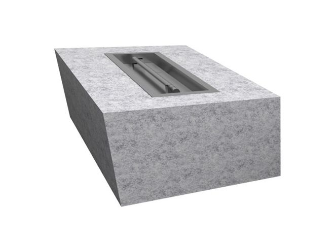 Rectangular Gas Fire Pit Kit - Ready-to-Finish - 96 x 24 x 16 [The Outdoor Plus]