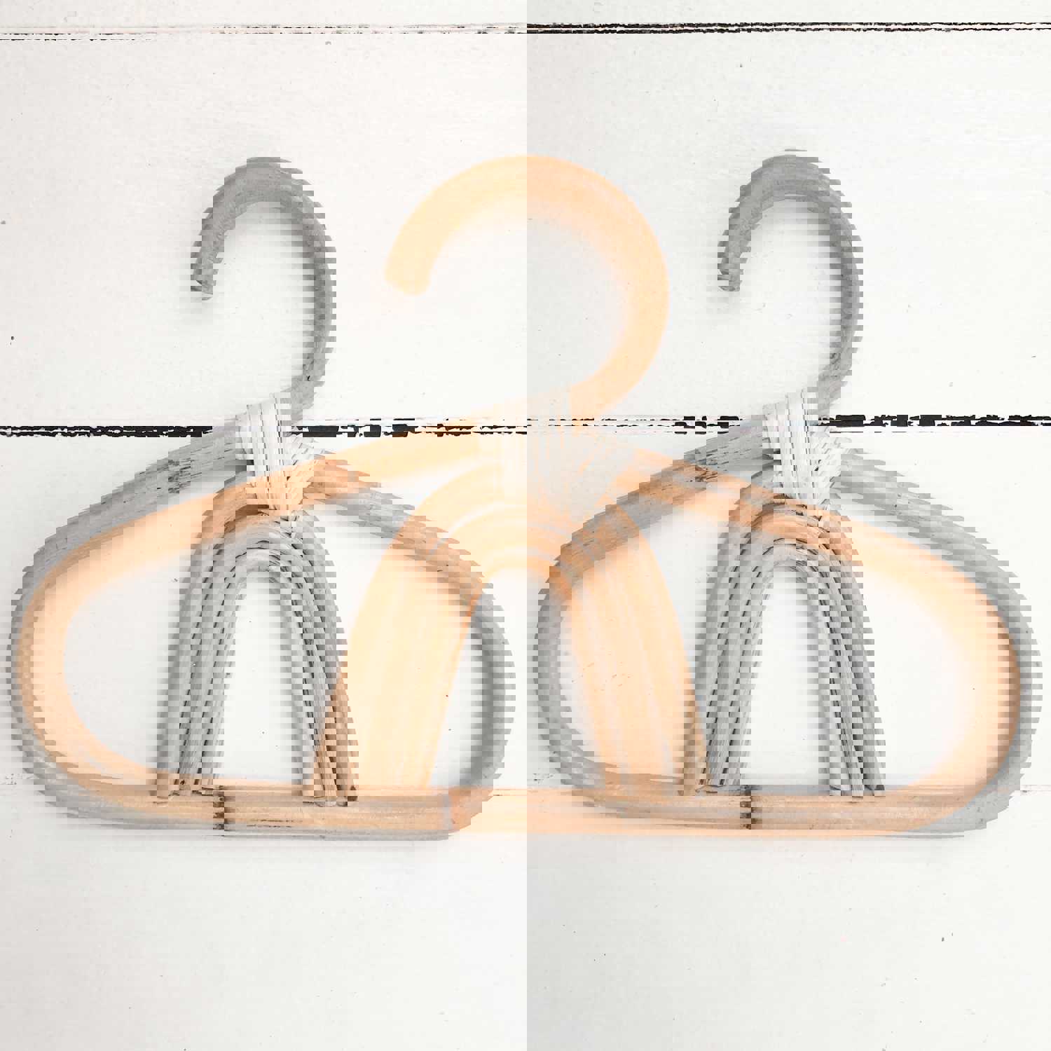 Handmade Rattan Clothing Hangers for Kids