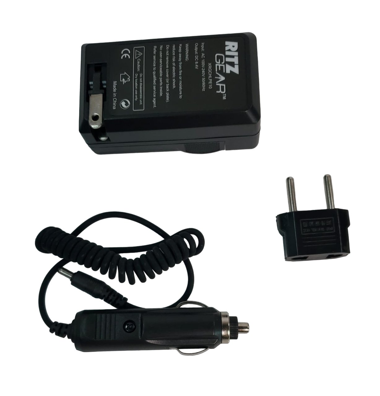 Ritz Gear AC/DC Turbo Travel Charger 8.4V DC for Canon LP-E10