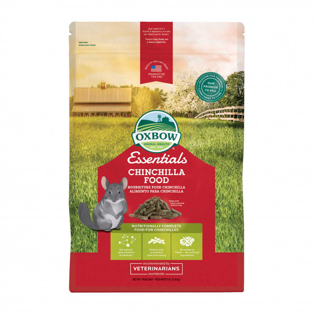 Oxbow Animal Health Essentials Chinchilla Food - All Natural Nutrition for Chinchillas