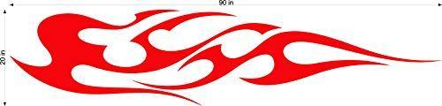 Auto Truck Car Boat Side Flames Tribal Decal Sticker TF017 - High Gloss Vinyl Flame Decal Set