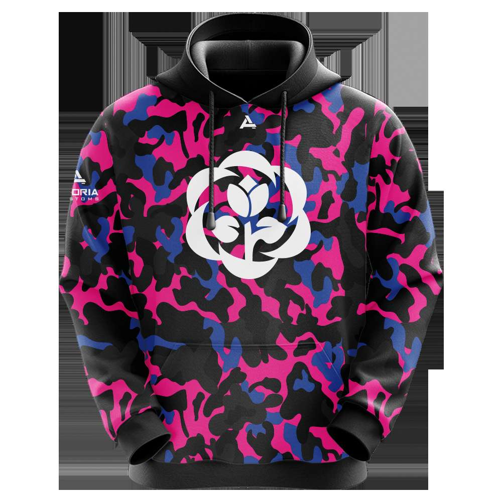 Rose Esports Sublimated Hoodie - Custom Fitted Polyester Hoodie