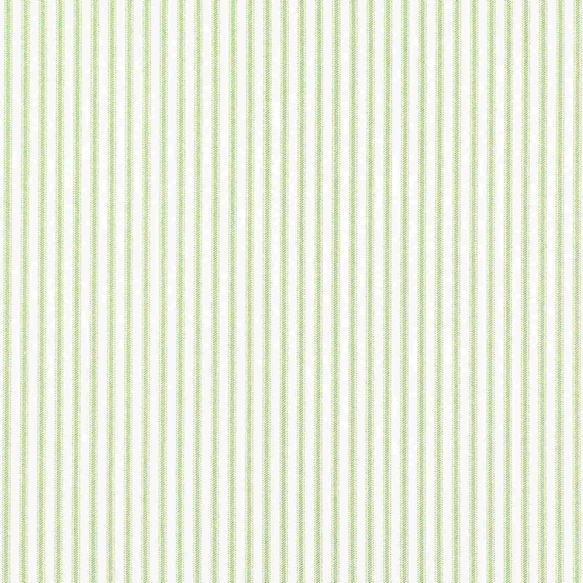 Empress Swag Valance in Classic Kiwi Green Ticking Stripe on White