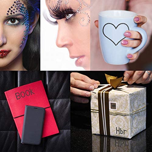 Gartful 2790 PCS Clear Self Adhesive Rhinestone Stickers for DIY Crafts, Wedding, and Decor
