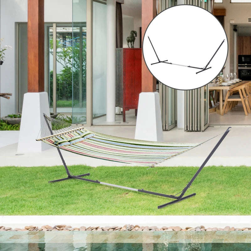 Outsunny Universal Hammock Stand 10-13ft Adjustable Steel Stand for Indoor and Outdoor Use