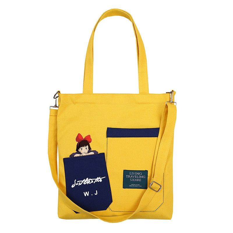 Large Capacity Women Handbag - Casual Cartoon Tote Shoulder Bag