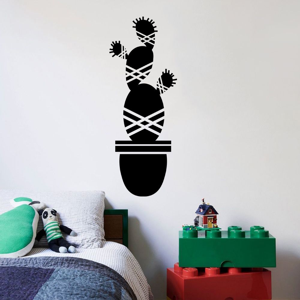 Cactus Vinyl Wall Sticker - Desert Cartoon Wall Art Decal