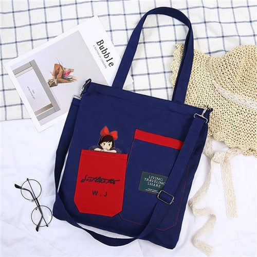 Large Capacity Women Handbag - Casual Cartoon Tote Shoulder Bag