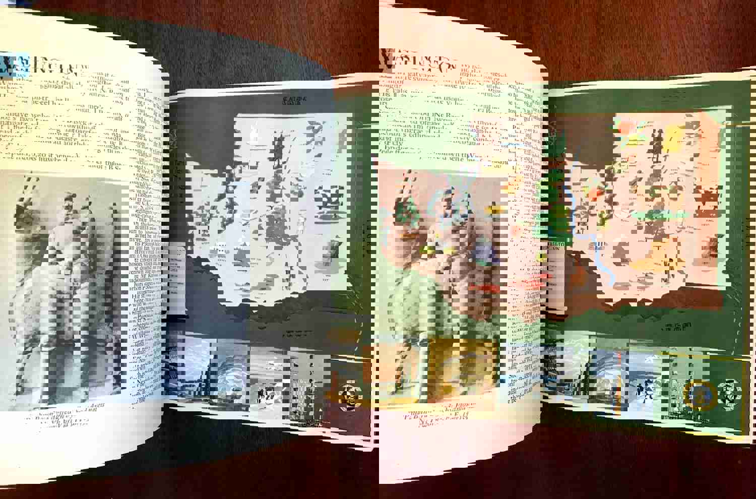 48 State Pictorial Cartoon Maps 1939 New York World's Fair Book