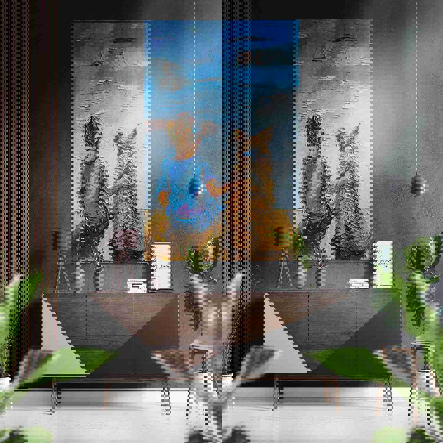 Best Friends Brushed Aluminium Dibond Wall Art