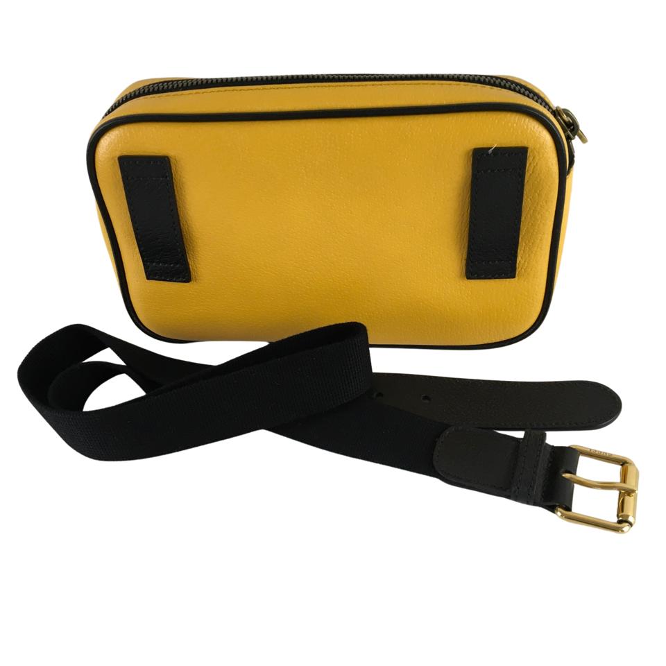 Gucci Men's Waist Bag Belt - Yellow, Size M, Centennial Music Edition