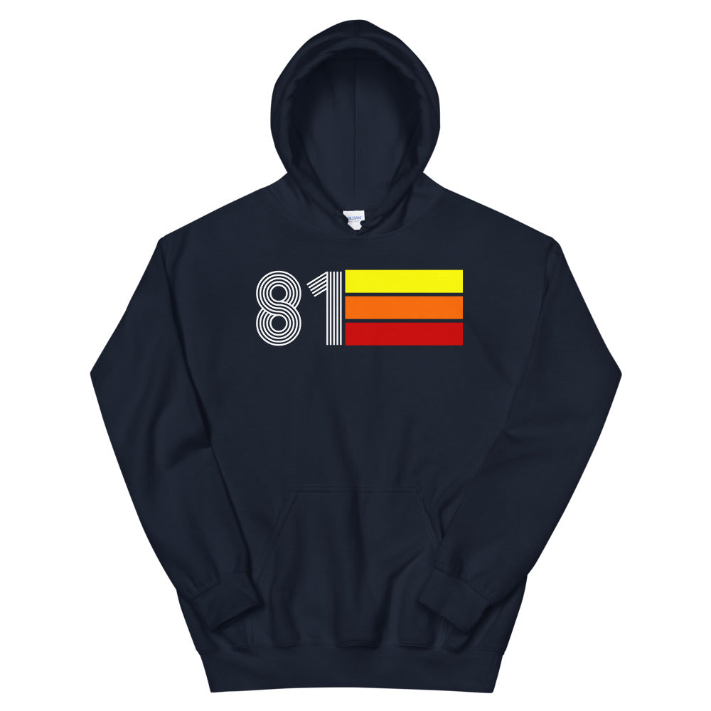 Retro Expo 1981 Unisex Hooded Sweatshirt for Men and Women