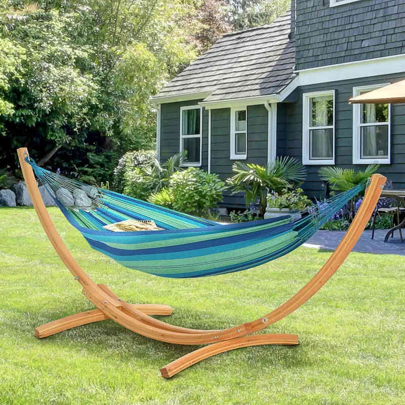 Outsunny Universal Hammock Stand 10-13ft Adjustable Steel Stand for Indoor and Outdoor Use
