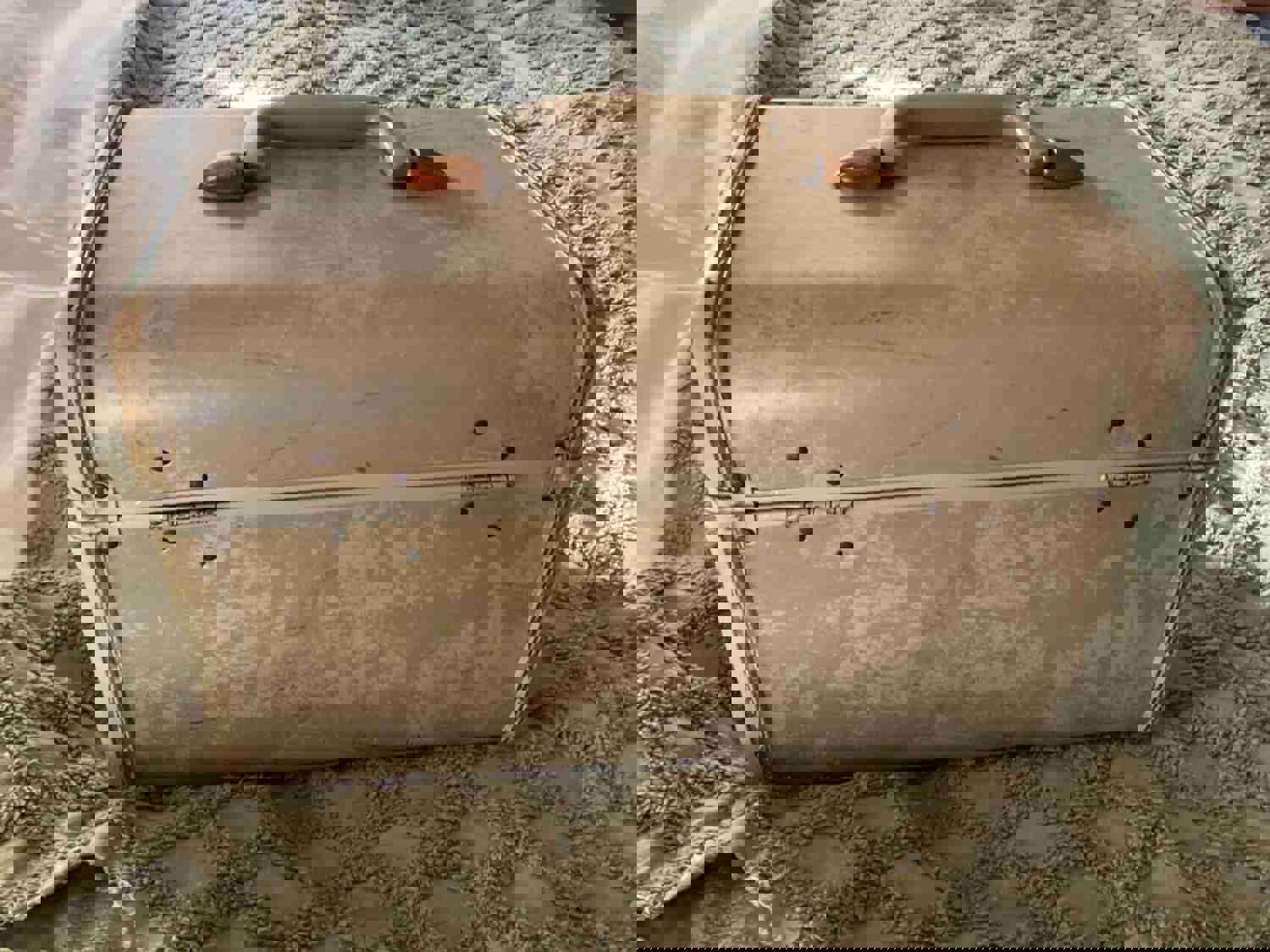 Vintage Samsonite Travel Train Case Shwayder Bros Marble Cream Suitcase Luggage