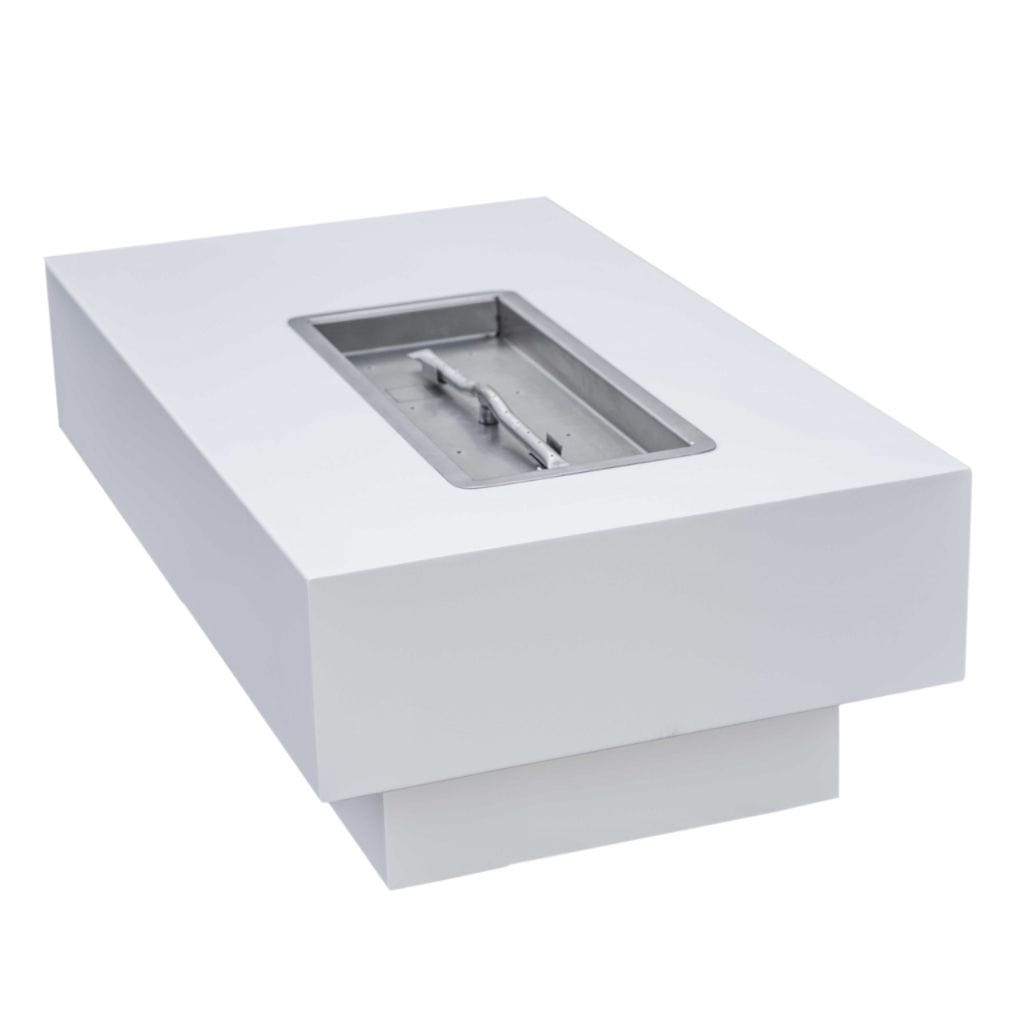 96 San Juan Copper & Corten Steel & Stainless Steel Rectangle Fire Pit - The Outdoor Plus