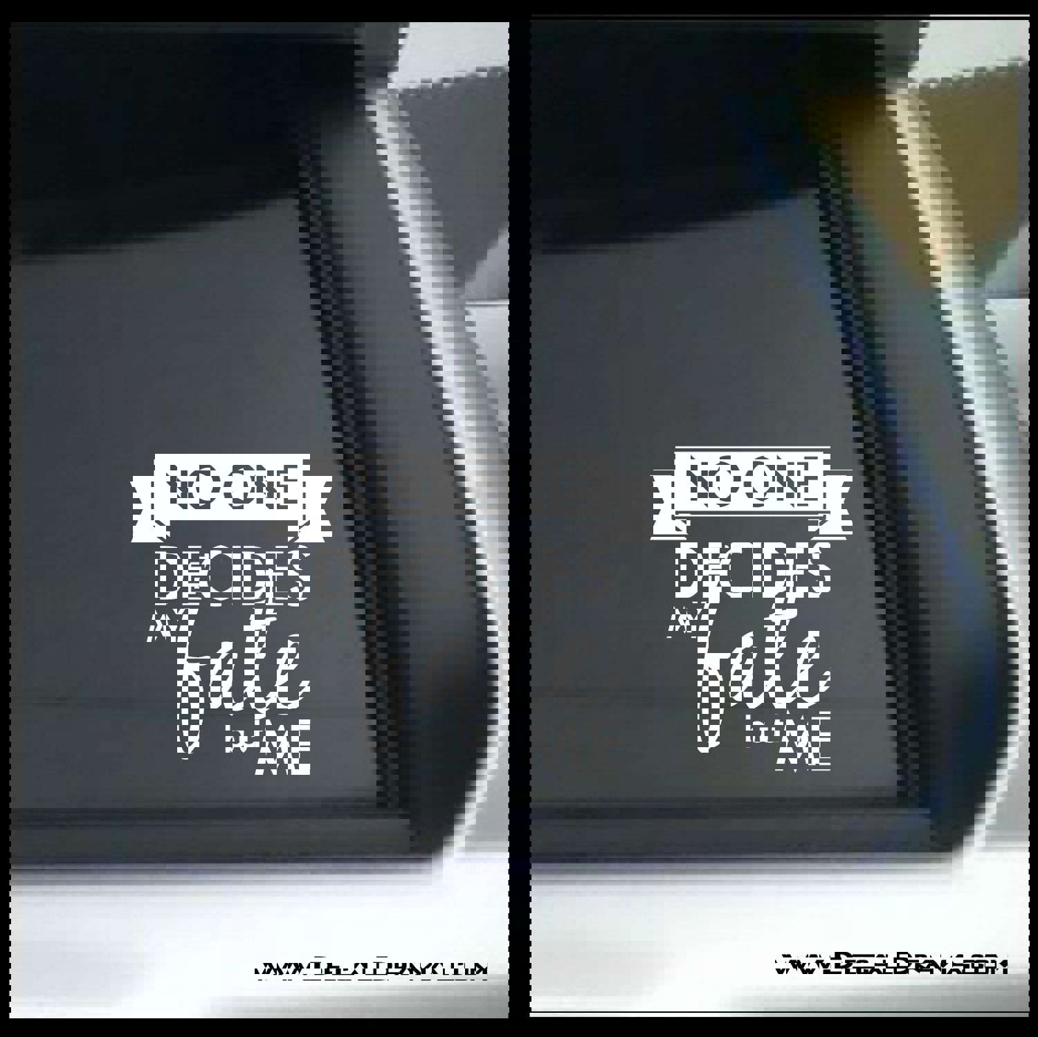 Supernatural-Inspired 'No One Decides My Fate but Me' Vinyl Decal for Car or Laptop