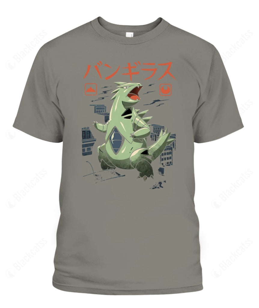 PKM Tyranitar Rock Kaiju Custom Graphic T-Shirt