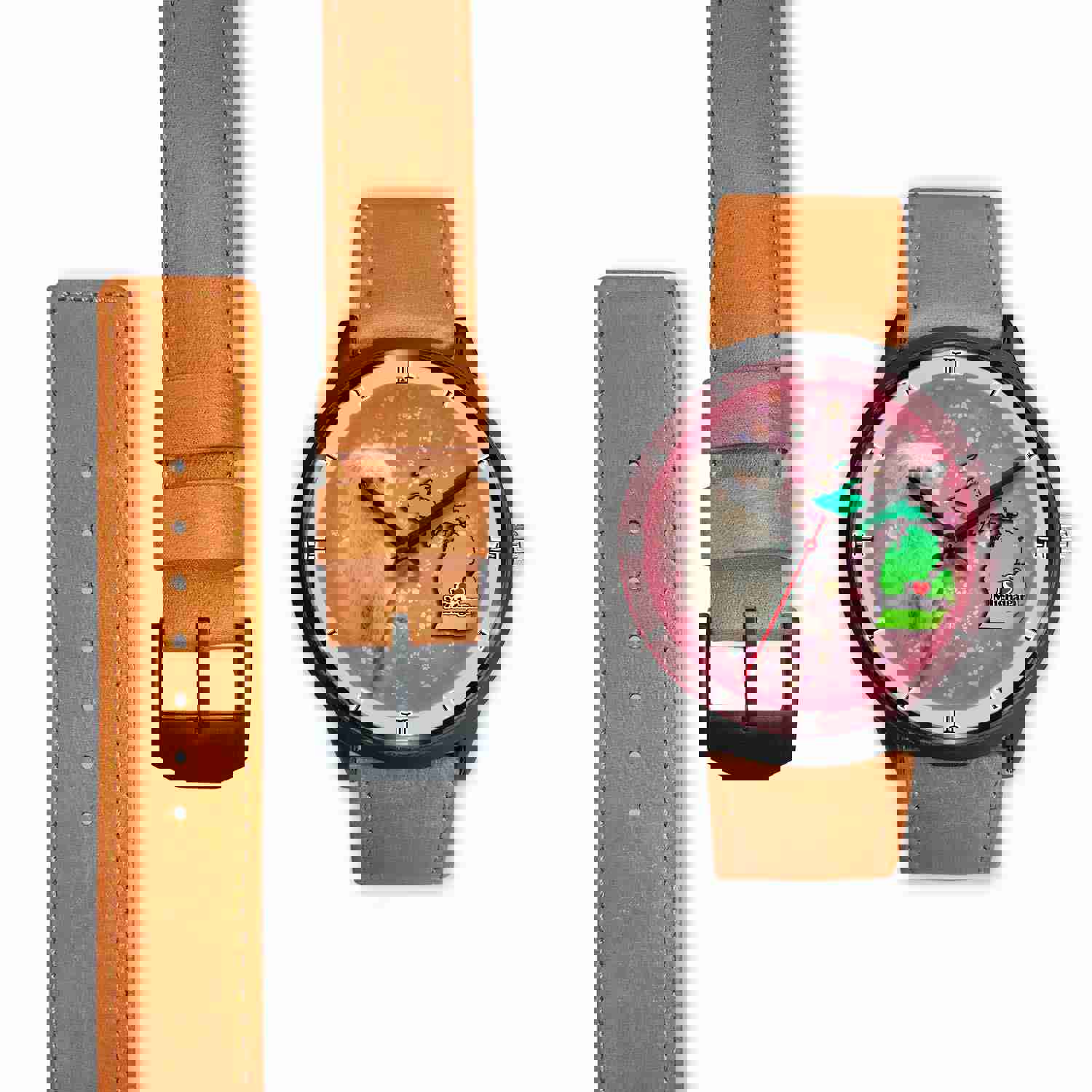 Meltese Dog Michigan Christmas Special Wrist Watch