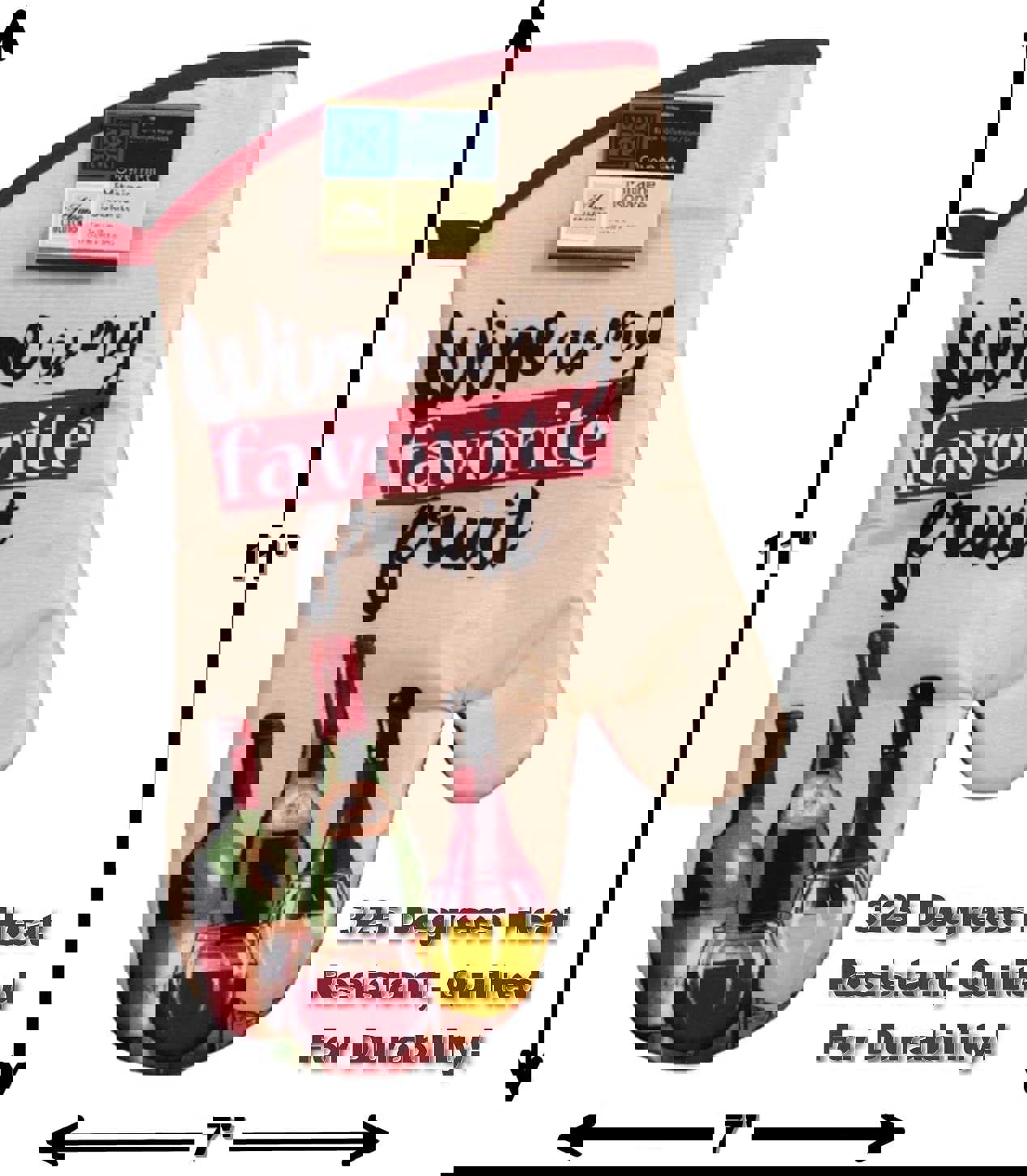 Wine-Themed Kitchen Linens Set - 5 Pc Potholders, Towels & Oven Mitt