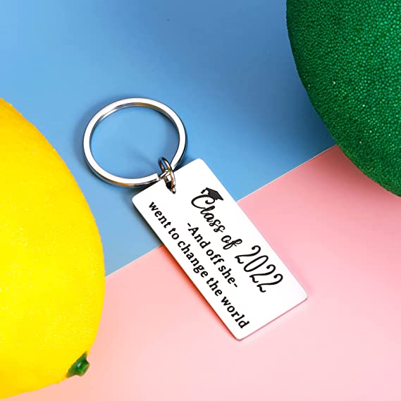 Inspirational Keychain Graduation Gifts for Her Women Class of 2022 Nurse Middle High School College University Student Motivational Grad Gifts for Teen Girls Daughter Best Friends Jewelry Gift