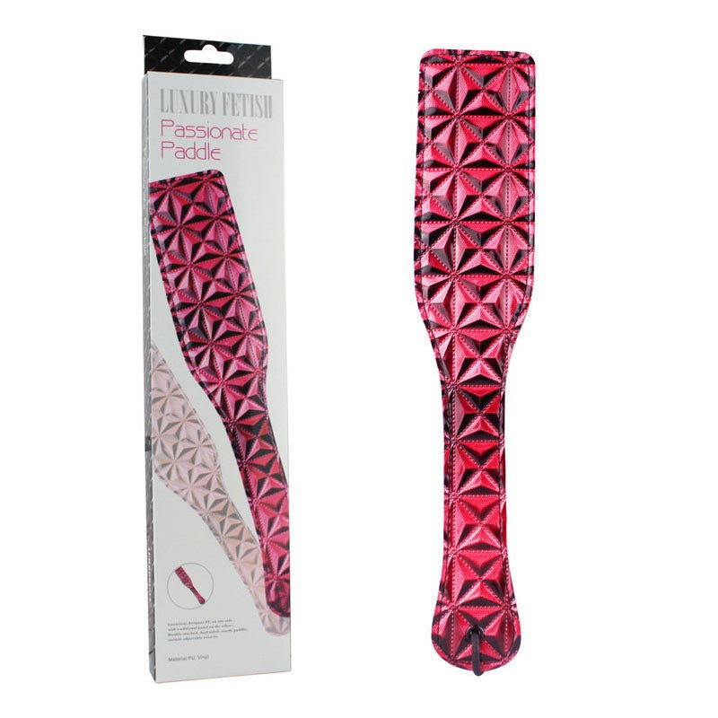 Diamond Pattern Leather Hand Pat Adult Passion Toy