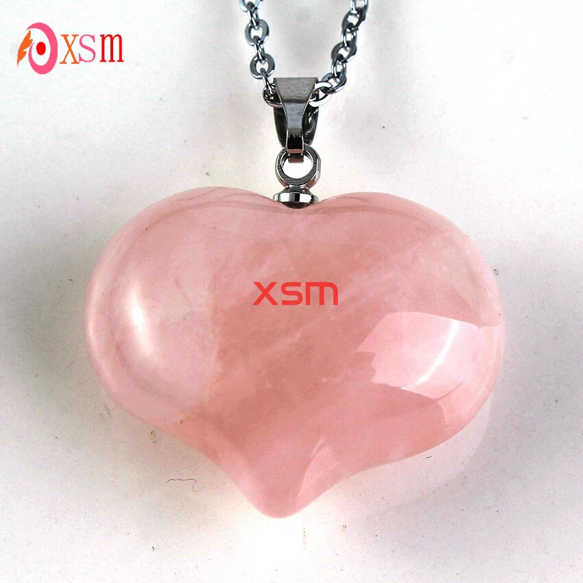 Natural Gnergy Gemstone Silver Plated Pendant with Rose Pink Quartz and Opalite