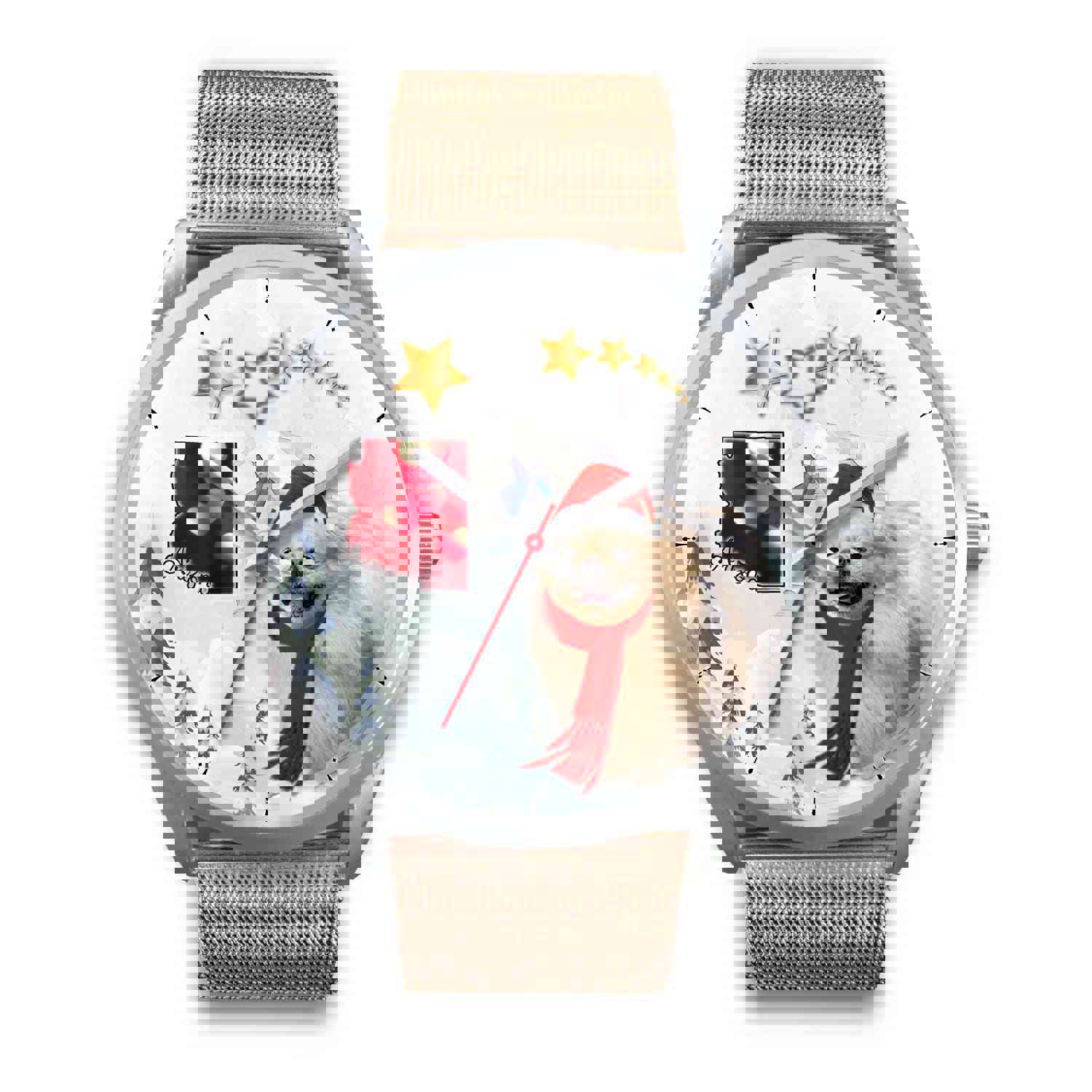 Pekingese Dog Arizona Christmas Wrist Watch - Stylish Custom Design for Men & Women