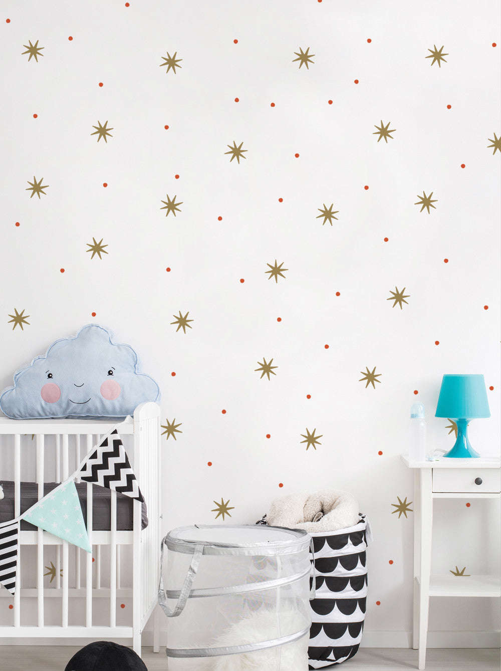 Star Dot Wall Decal - Customizable Home Decor