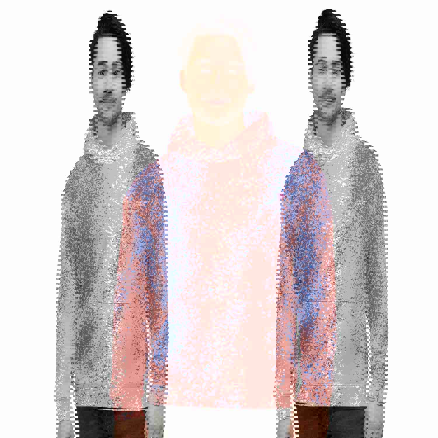 Pink Purple Abstract Unisex Hoodie - Premium Soft Sweatshirt for Men and Women