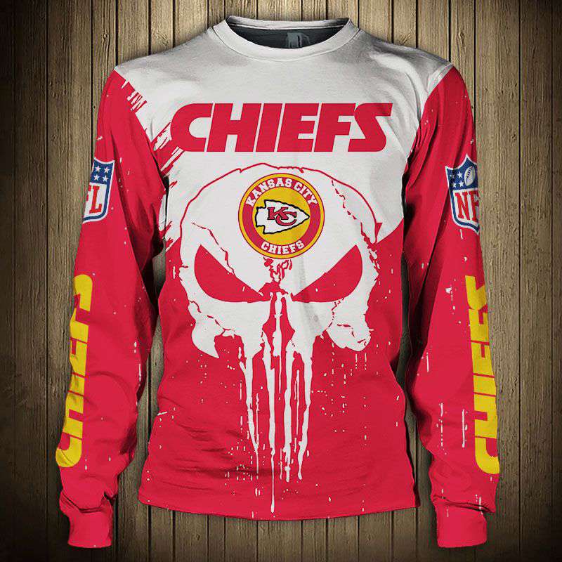Men's Kansas City Chiefs Punisher Sweatshirt - Super Bowl Champs Style