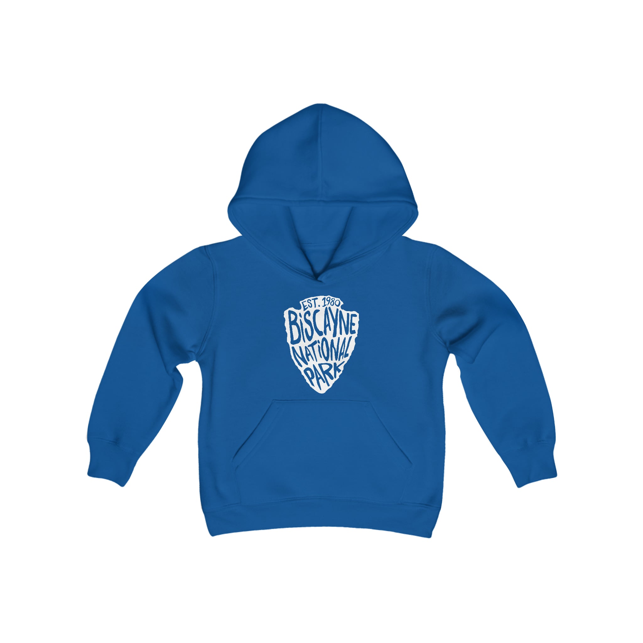 Biscayne National Park Kids Hoodie - Arrowhead Chunky Text