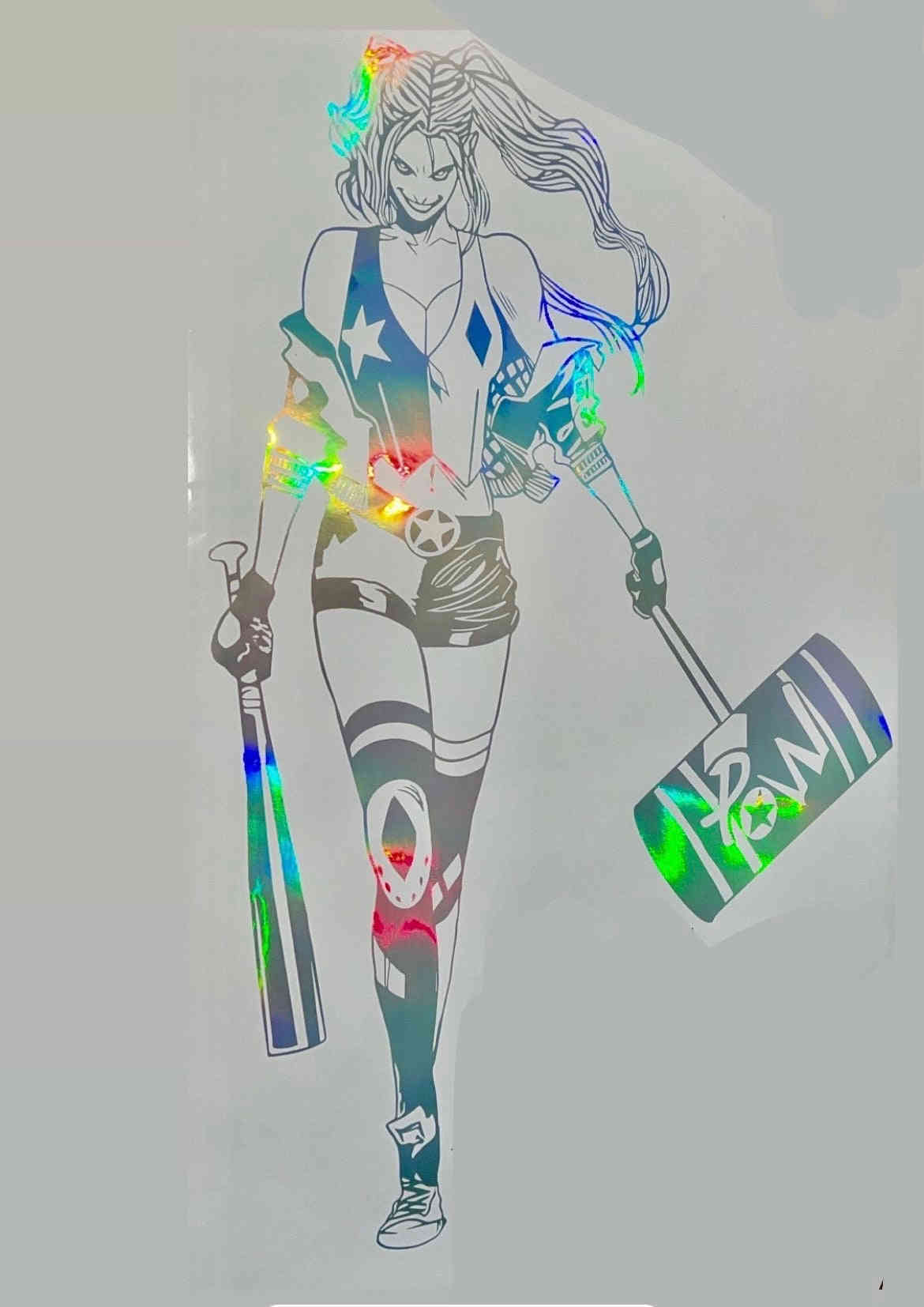 Harley Large Anime Vinyl Car Decal - Removable Sticker for Cars & Trucks - Perfect Gift for Birthdays & Father's Day