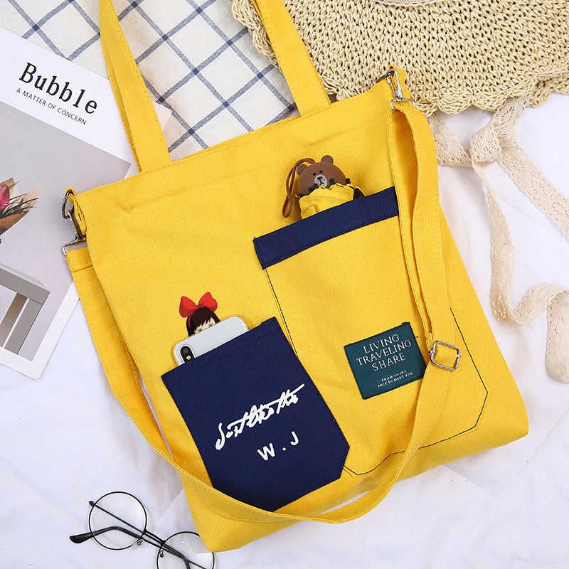Large Capacity Women Handbag - Casual Cartoon Tote Shoulder Bag